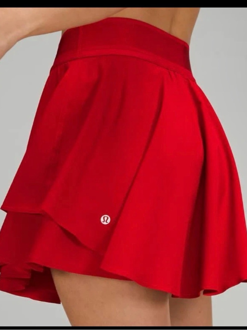 Lululemon Court Rival High Rise Skirt Size 10 Dark Red Tennis